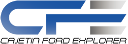 Logo CFE automotive, Cajetin Ford Explorer